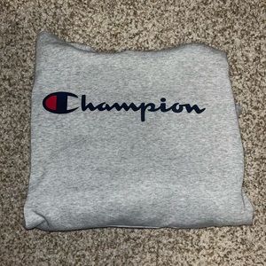 Mens Large Gray Champion Hoodie